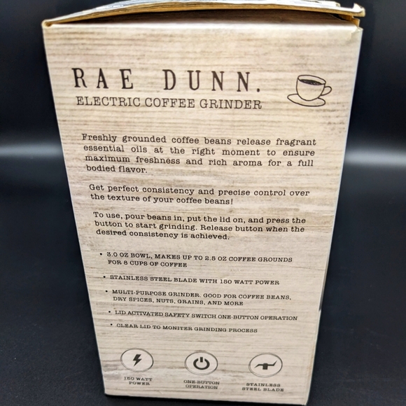 Rae Dunn Electric Coffee Grinder - Picture 4 of 4